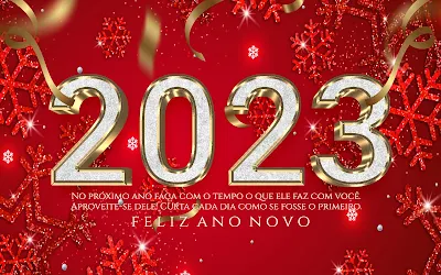 2023 Feliz Ano Novo, Fundo Natalino, Papel de Parede 2023, lindo fundo natalino com números dourados e prateados 2023, Baixe grátis papel de parede .