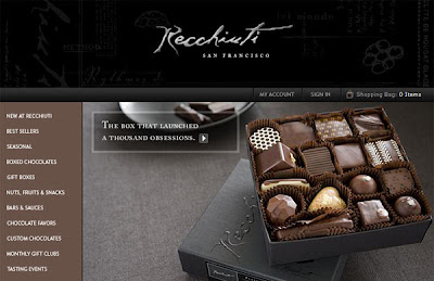 sites of cakes, chocolats and desserts for a sweet web design