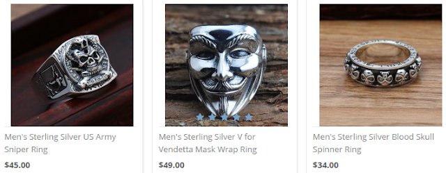 Silver Skull Rings