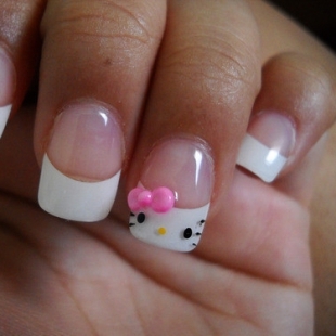 Snow Bloom: Nail Art Design (3D,cute, simple, until the extreme)