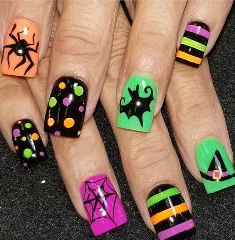 Unhas de Halloween: Ideias Criativas para Arrasar neste Dia das Bruxas