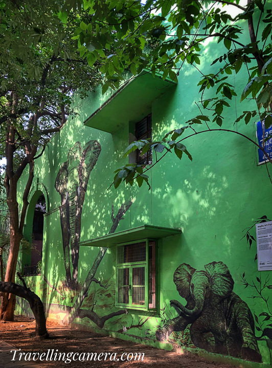 Lodhi Art District has over 54 murals (and counting) that take on versatile themes, from social issues to environmental issues to marginalised and vulnerable communities like LGBTQ to Indian culture and values. Many of them have been inspired by the residents and visitors of the Lodhi Colony. That thoughts makes me feel like visiting this place multiple times to see these art-works for long time and allow my mind to think how an artist must have thought about each theme to put it in visuals. How relevant those topics are for me and if I have to do something like this, what will I think or plan to do.