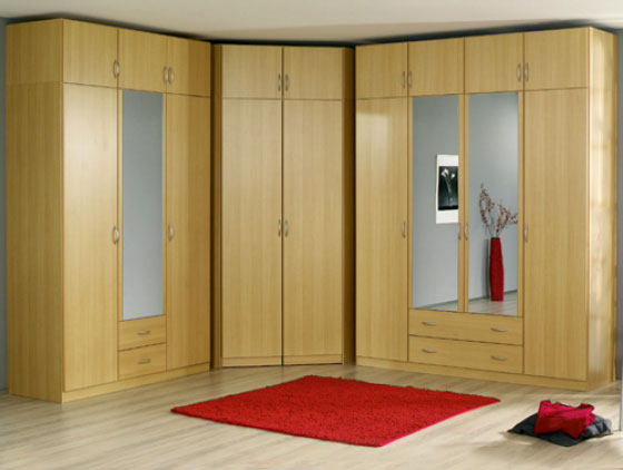 Large Corner Bedroom Wardrobe Design