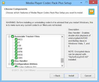 برنامج ميديا بلاير كوديك باك Media Player Codec Pack