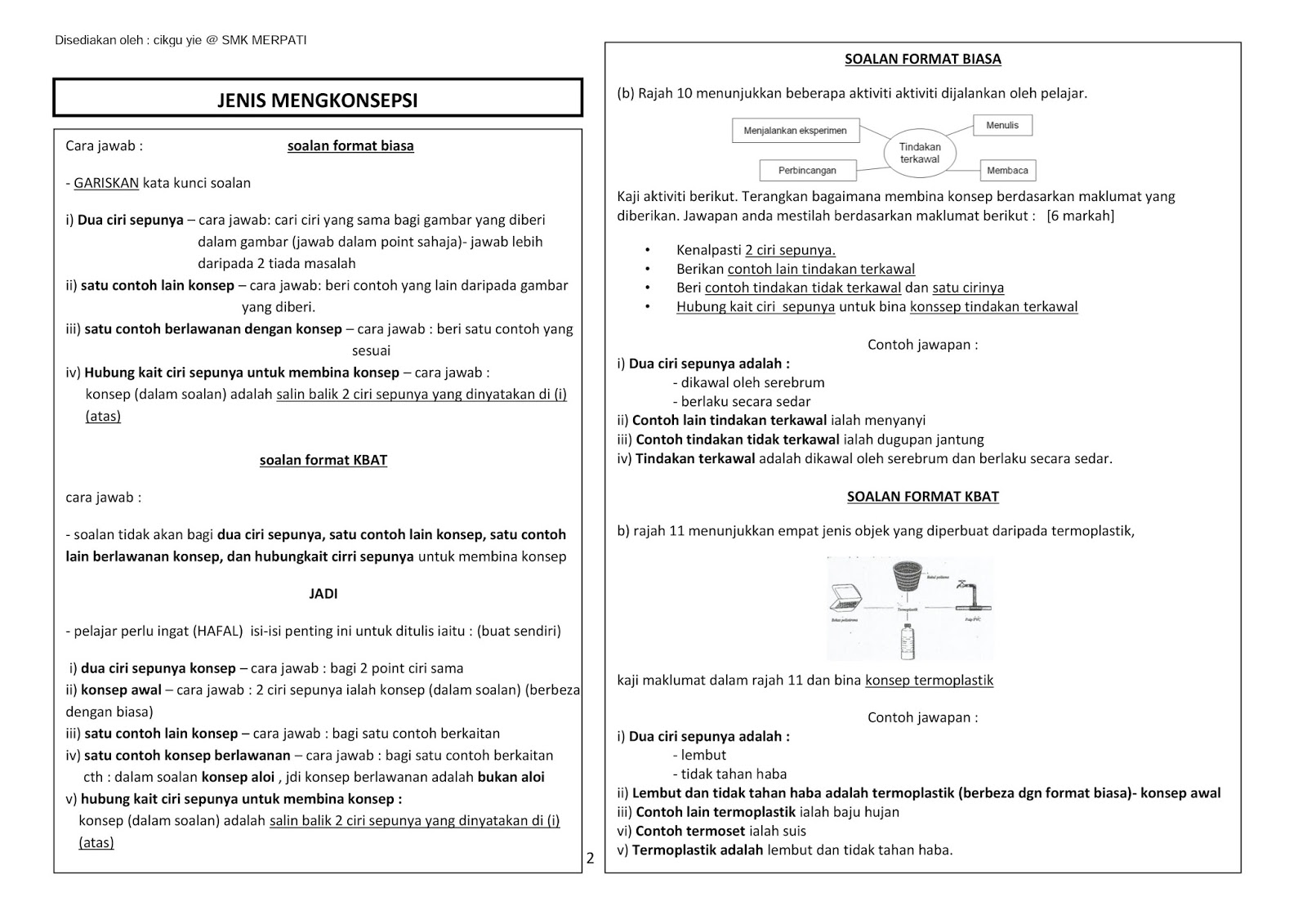 Nota fizik, Nota Sains Tingkatan 4, Nota Sains Tingkatan 5 