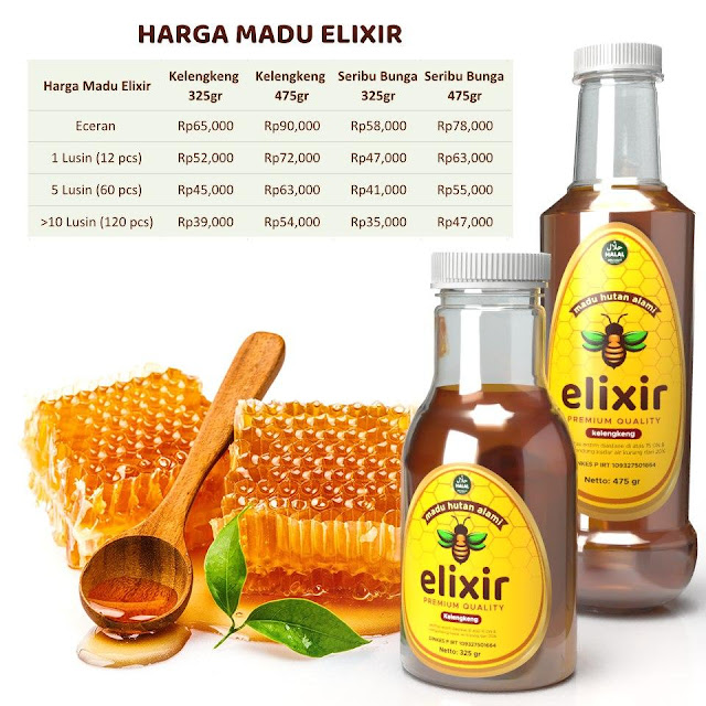 Madu Asli,  Madu Elixir Kelengkeng dan Multifora Tanpa Bahan Campuran