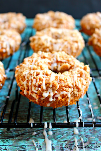 Pumpkin coffee cake donut recipe.