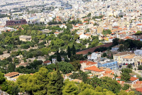 Ancient Agora of Athens from the Acropolis