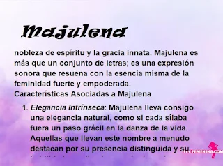 ▷ Significado del nombre Majulena