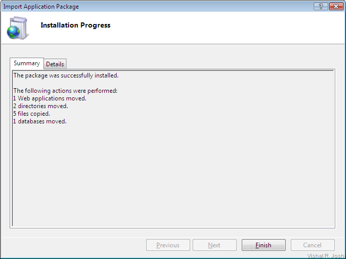 Installation Progress