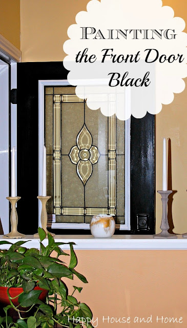 painting the front door, painting doors, paint doors black, black front door