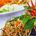 Vietnamese banana flower salad