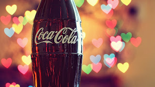 CocaCola Colorful Hearts Lights HD Wallpaper