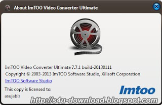 ImTOO Video Converter Ultimate 7.7.1.20130111