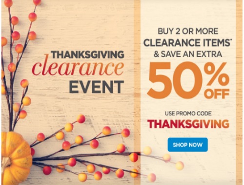 The Shopping Channel Save 50% Off Thanksgiving Clearance Event