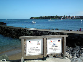 Disabled accessible beach, Saint Jean de Luz. Pyrenees-Atlantiques. France. Photographed by Susan Walter. Tour the Loire Valley with a classic car and a private guide.