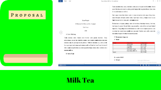 proposal usaha milk tea