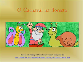 Livro ilustrado "O carnaval na floresta"