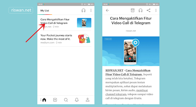 Cara Membaca Artikel Secara Offline di Android