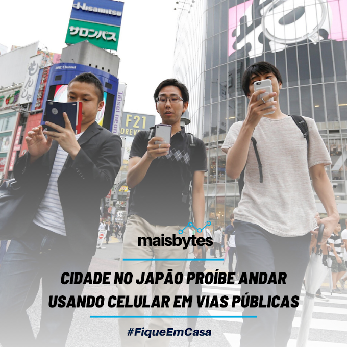 [CIDADE NO JAPÃO PROÍBE ANDAR USANDO CELULAR EM VIAS PÚBLICAS]