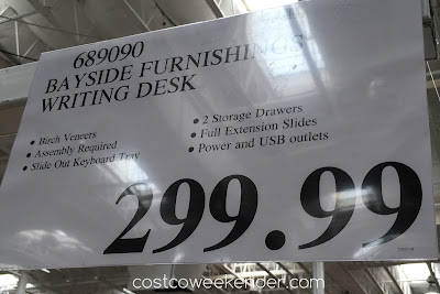 Deal for the Bayside Furnishings Writing Desk at Costco