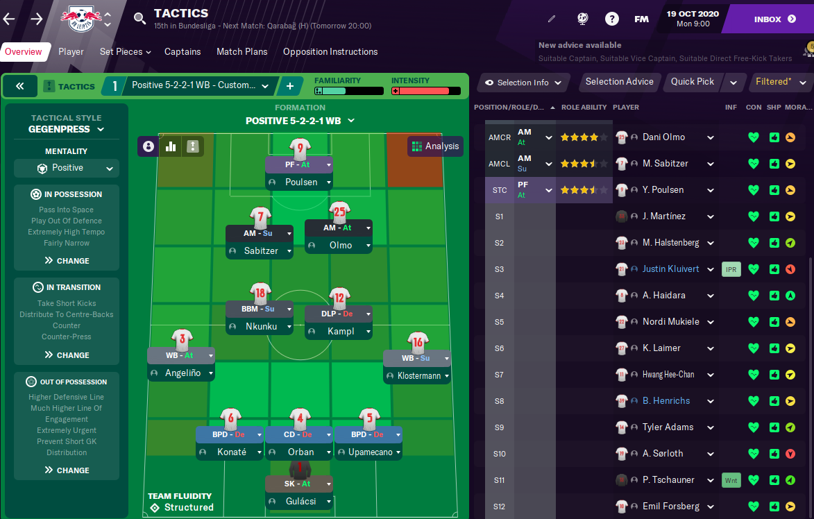 FM21 Leipzig Tactics