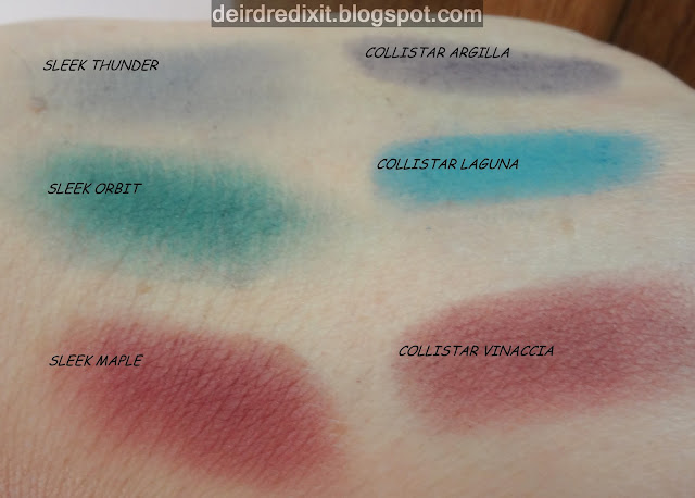 Collistar Milano Collection vs Sleek Ultra mattes darks