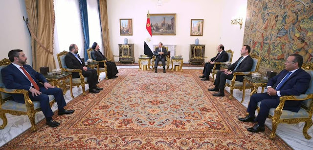 الرئيس السيسي يستقبل رئيس تيار الحكمة الوطني العراقي والوفد المرافق له