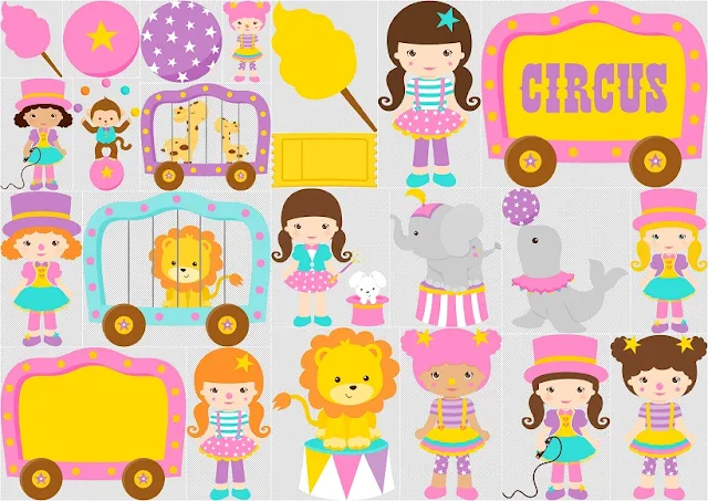 Girl Circus Clipart 