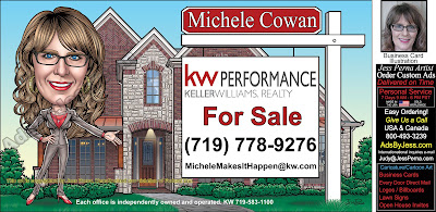 KW Business Cards with For Sale Signs