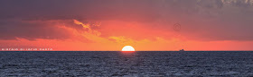 sunset, tramonto, foto Ischia, sole, raggio verde, red, sun, sea, 