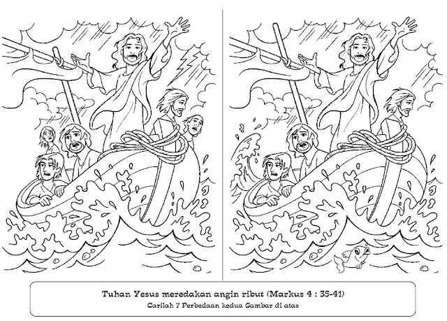 GAMBAR: YESUS MEREDAKAN ANGIN RIBUT - BELAJAR MENGAJAR 