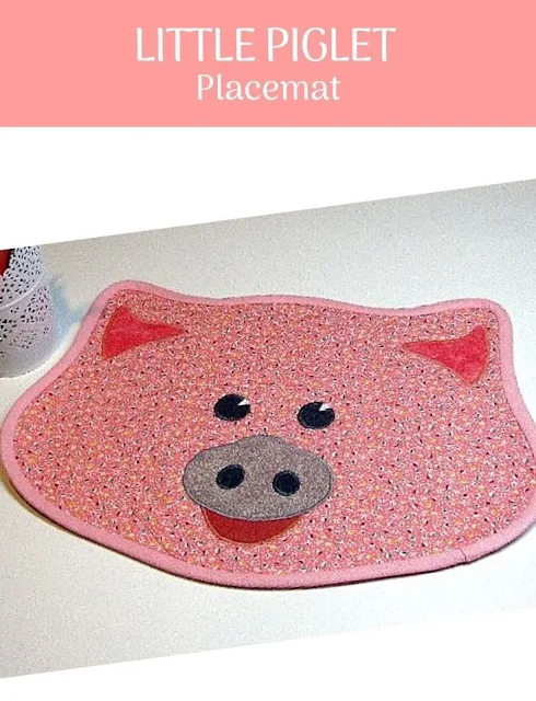 Little Piglet Mat by Monica Curry