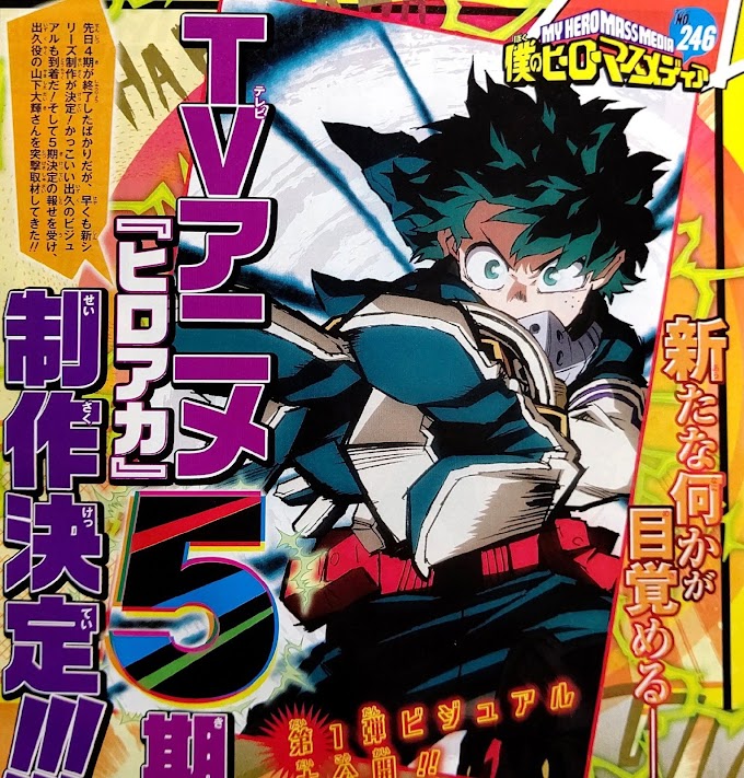 Anime Boku no Hero Academia Mendapatkan Season Kelimanya!