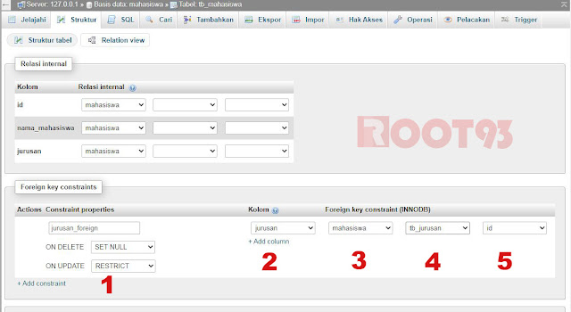 Membuat Relasi Tabel MySQL Dengan Foreign Key Constraint