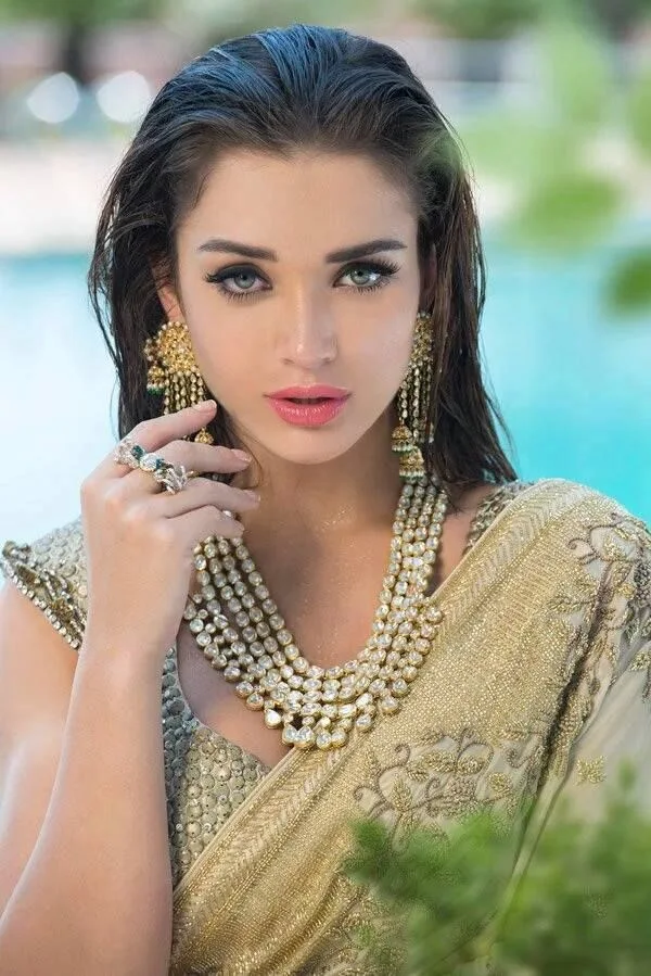 amy jackson in Saree