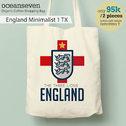 OceanSeven_Shopping Bag_Tas Belanja__Football Addiction_England Minimalist 1 TX