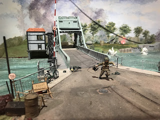 Diorama of the capture of Pegasus Bridge