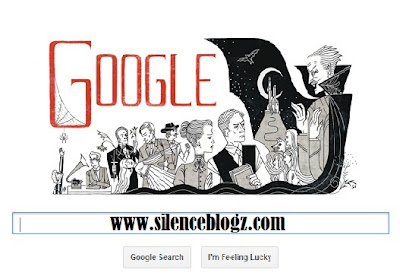 GOOGLE DOODLE - BRAM STOKER 165th ANNIVERSARY