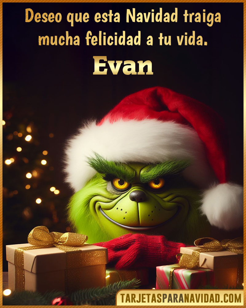 Tarjetas Felicitacion Navidad para Evan