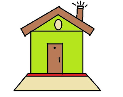 Image of an easy drawn house