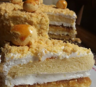 Pineapple Crumble Cake (w/ putih telur)
