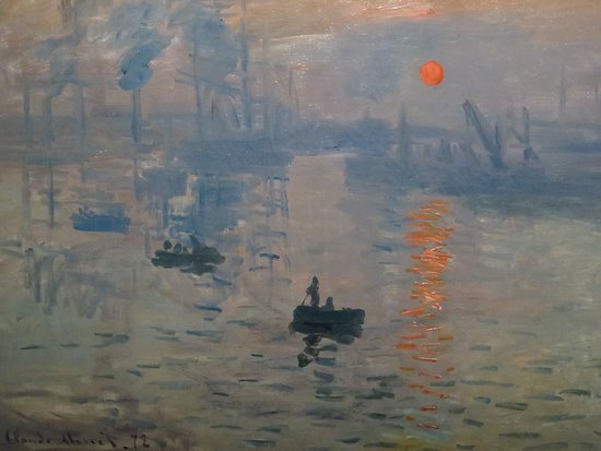 Lukisan Claude Monet berjudul Impression, Soleil Levant (Impression, Sunrise) tahun 1872.