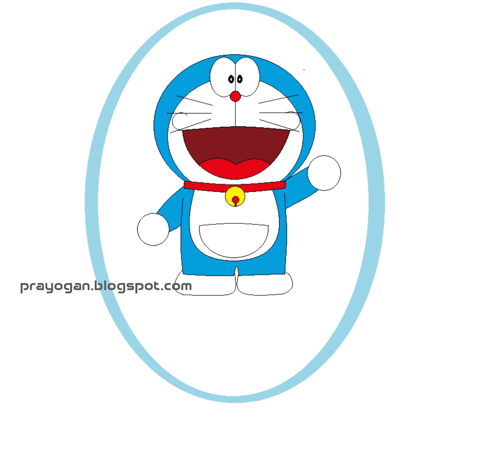 Menggambar Doraemon Dengan Paint Di Komputer Grafika Anime Table