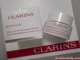 Clarins white plus total luminescent, review clarins Smoothing Brightening Night Cream, clarins, beauty, skincare