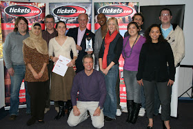 UK Tickets.com Customer Service Team with Howard Kendall