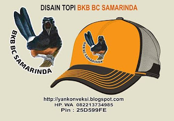 TOPI PESANAN BKB BC PENCINTA BURUNG MURAI BERKICAU SAMARINDA