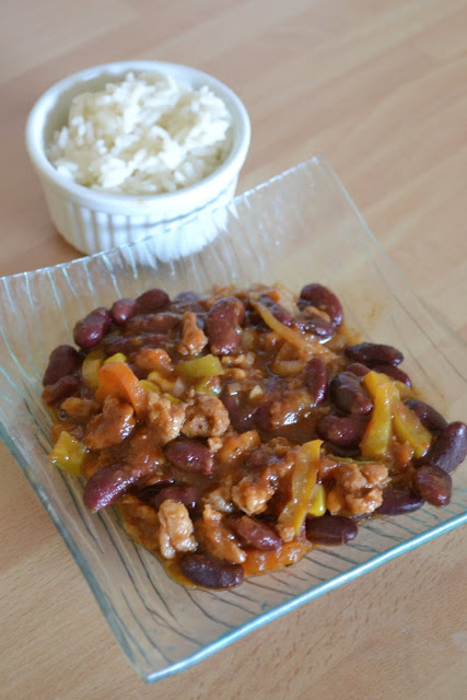 Chili sin carne, chili sans viande, végétarien