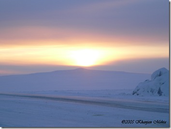 Sunset in the Tundra