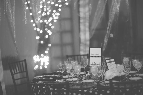 Our centerpieces were Christmas balls again in lotus bowls but my friend